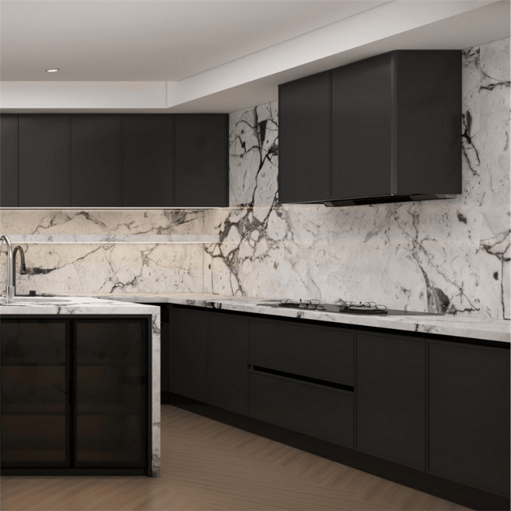 Lacquer Finish Kitchen Cabinet factory